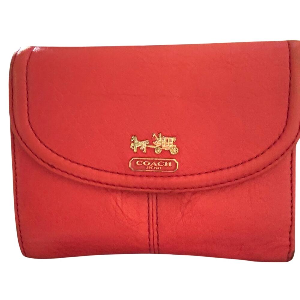 Coach Madison Leather Flap Wallet